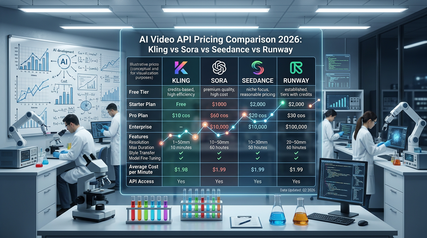 AI Video API Pricing Comparison 2026: Kling vs Sora vs Runway