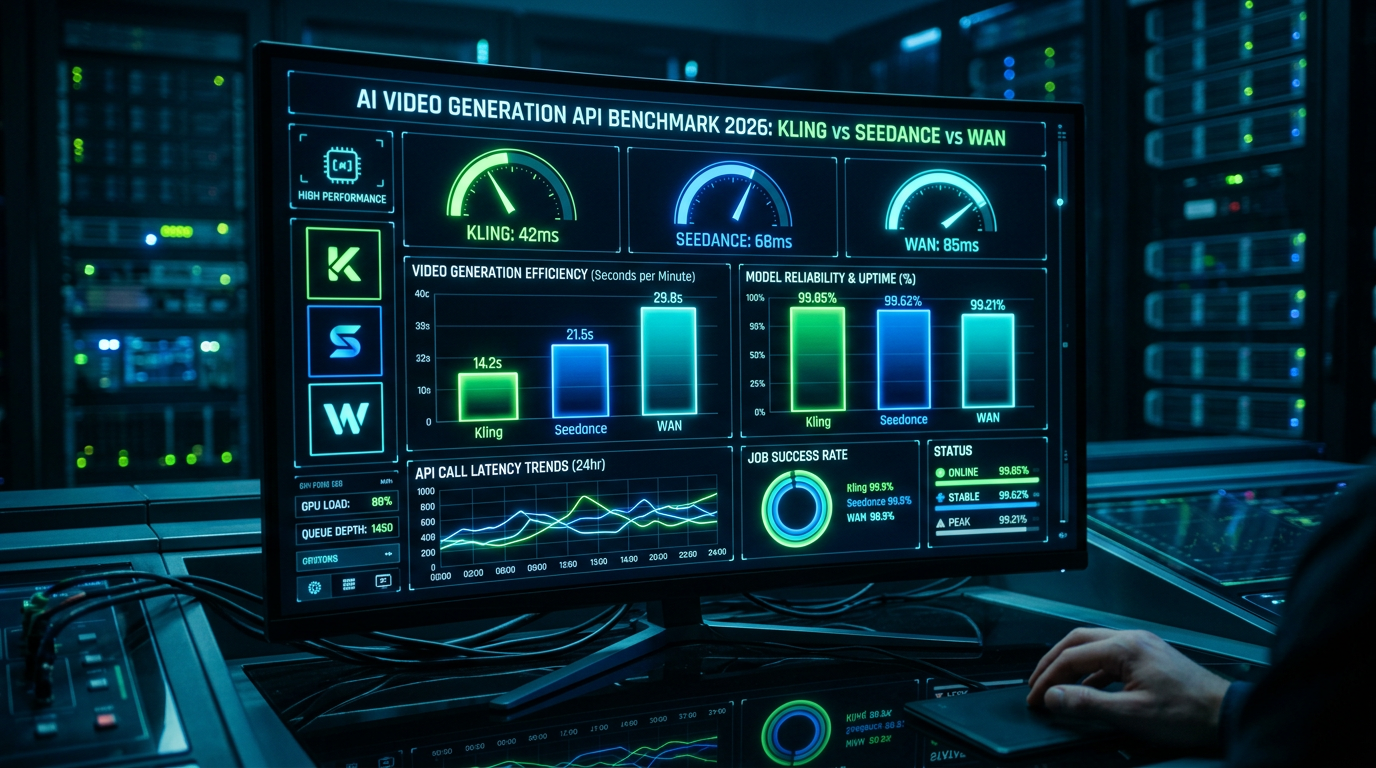 AI Video Generation API Benchmark 2026: Kling vs Seedance vs WAN