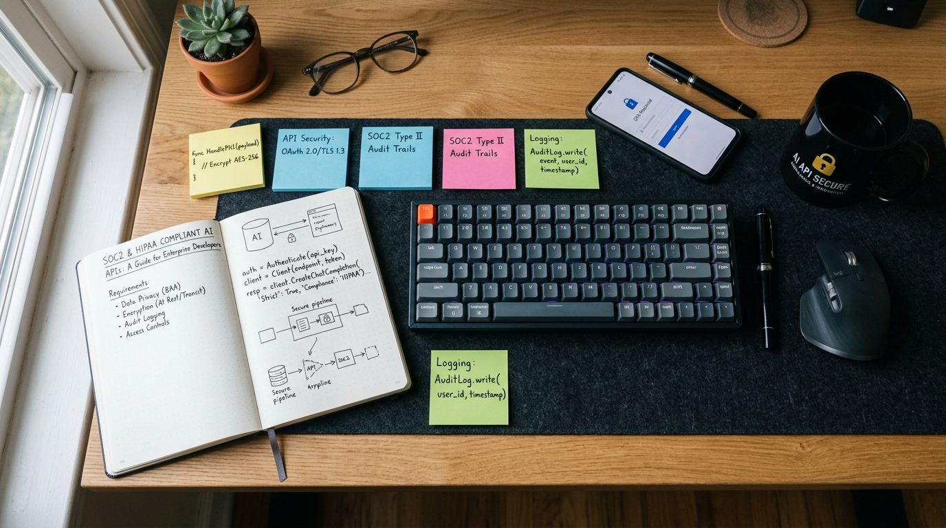 SOC2 & HIPAA Compliant AI APIs for Enterprise Developers